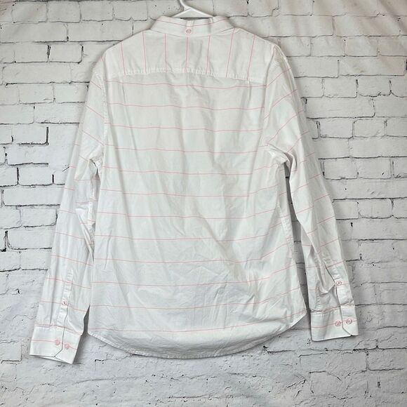 Original Penguin Shirt Mens Large Button Down Heritage Slim Fit Pino Stripes - Picture 11 of 12